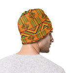 Bonwire Kente Pattern Print Beanie