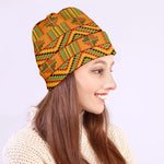 Bonwire Kente Pattern Print Beanie