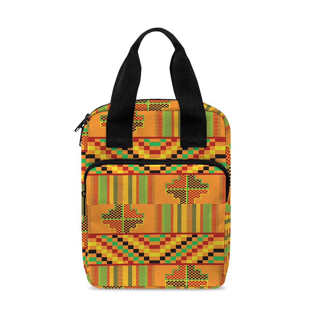 Bonwire Kente Pattern Print Bible Tote Bag