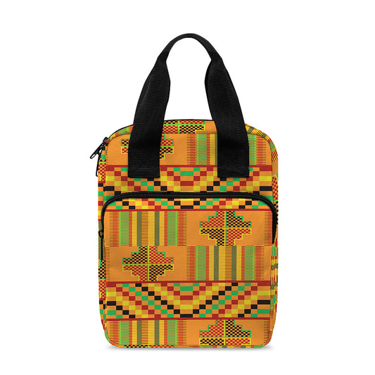 Bonwire Kente Pattern Print Bible Tote Bag