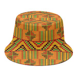 Bonwire Kente Pattern Print Bucket Hat