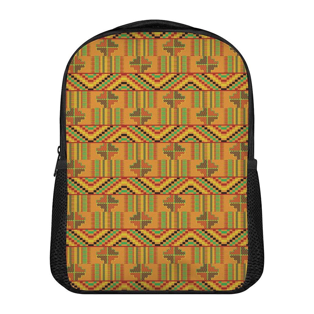 Bonwire Kente Pattern Print Casual Backpack