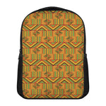 Bonwire Kente Pattern Print Casual Backpack
