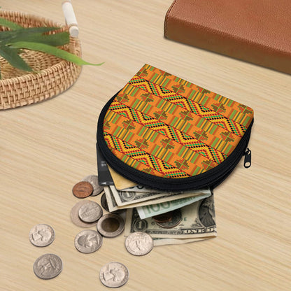 Bonwire Kente Pattern Print Coin Purse