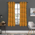 Bonwire Kente Pattern Print Grommet Curtain Panels