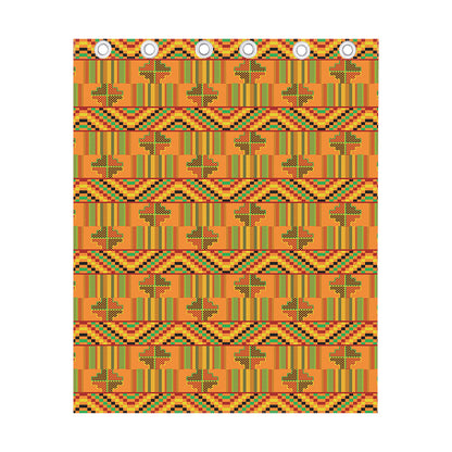 Bonwire Kente Pattern Print Curtain