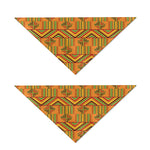 Bonwire Kente Pattern Print Dog Bandana