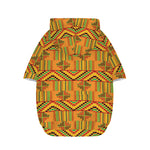 Bonwire Kente Pattern Print Dog Zip Up Hoodie