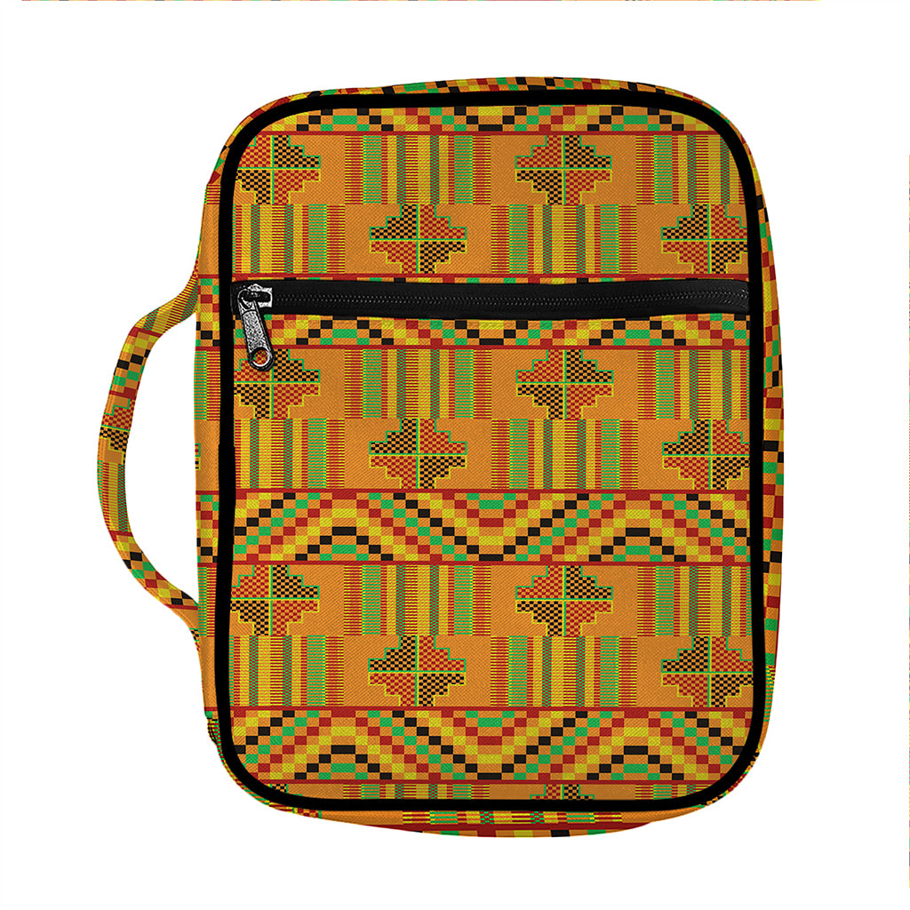 Bonwire Kente Pattern Print Front Pocket Bible Bag