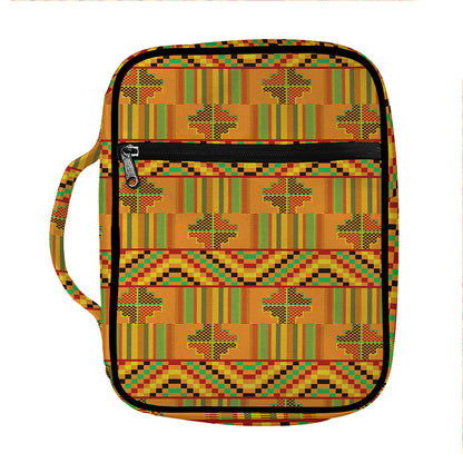 Bonwire Kente Pattern Print Front Pocket Bible Bag