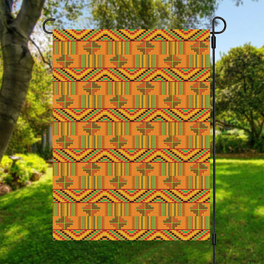 Bonwire Kente Pattern Print Garden Flag