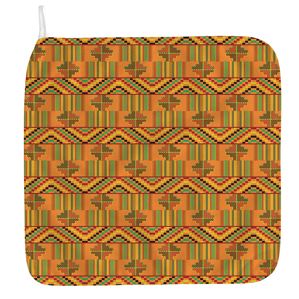 Bonwire Kente Pattern Print Hand Towel