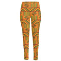Bonwire Kente Pattern Print High-Waisted Pocket Leggings