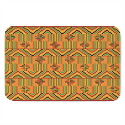 Bonwire Kente Pattern Print Indoor Door Mat