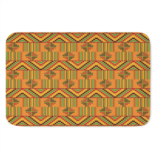 Bonwire Kente Pattern Print Indoor Door Mat