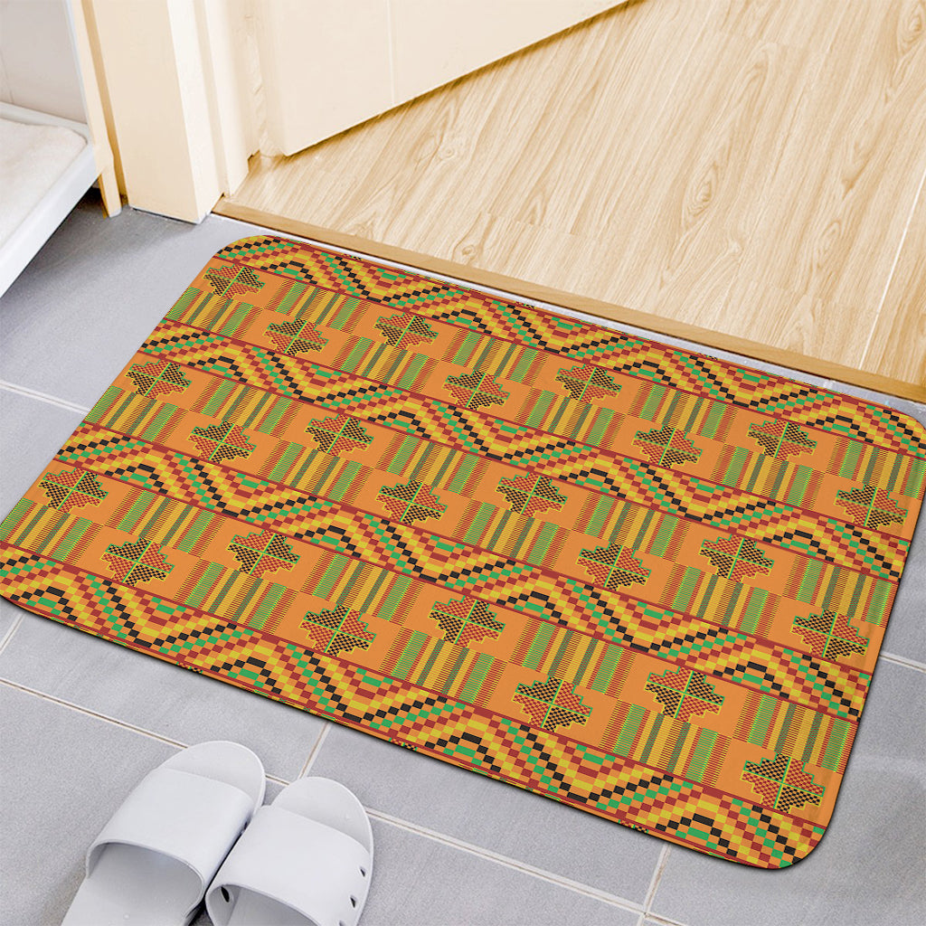 Bonwire Kente Pattern Print Indoor Door Mat