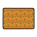 Bonwire Kente Pattern Print Kitchen Mat
