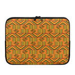 Bonwire Kente Pattern Print Laptop Sleeve