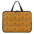 Bonwire Kente Pattern Print Laptop Sleeve With Handle