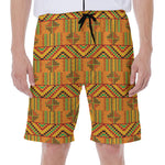 Bonwire Kente Pattern Print Men's Beach Shorts