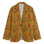 Bonwire Kente Pattern Print Men's Blazer