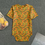 Bonwire Kente Pattern Print Men's Bodysuit
