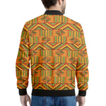 Bonwire Kente Pattern Print Men's Bomber Jacket