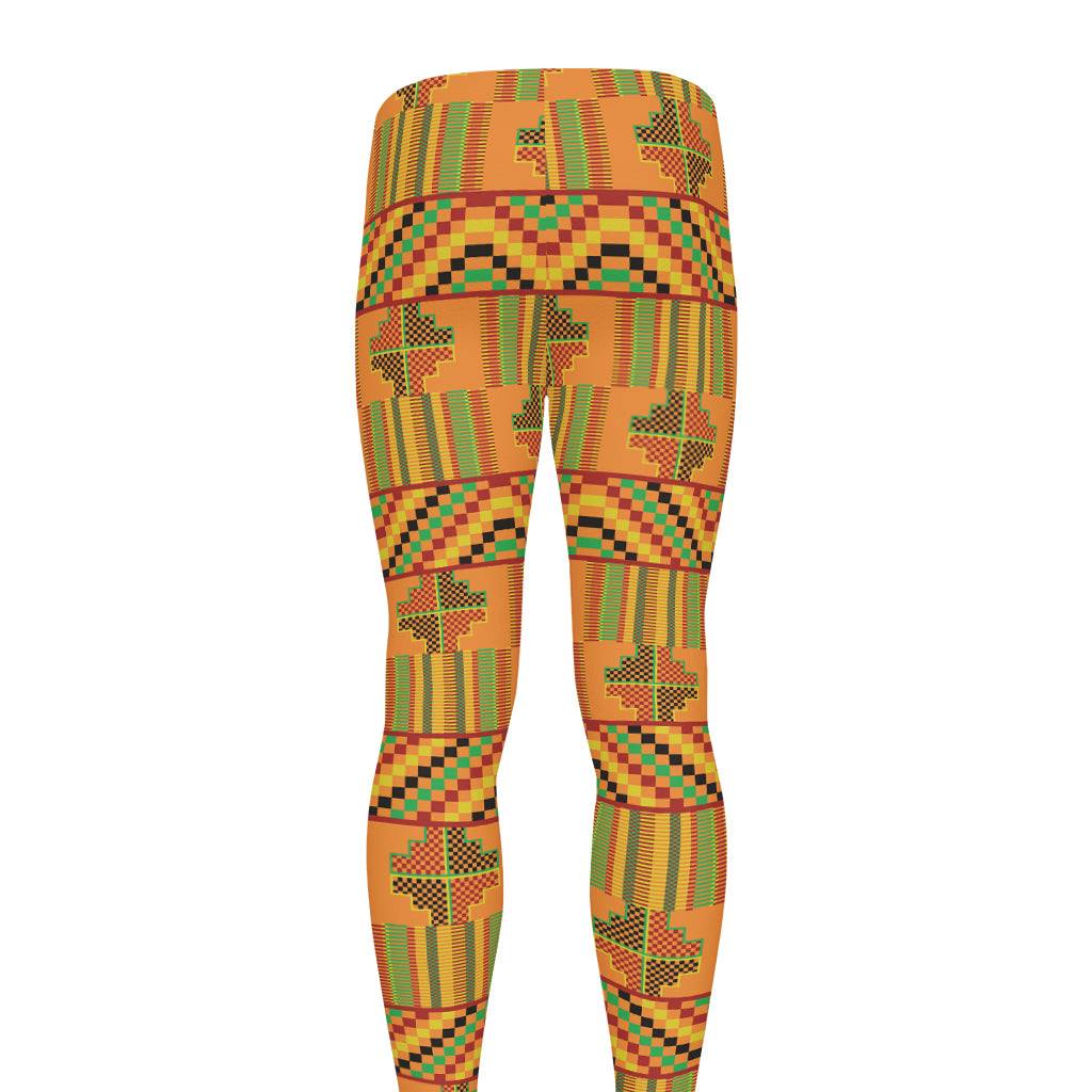 Bonwire Kente Pattern Print Men's leggings