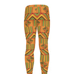 Bonwire Kente Pattern Print Men's leggings