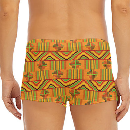 Bonwire Kente Pattern Print Men's Short Boxer Briefs