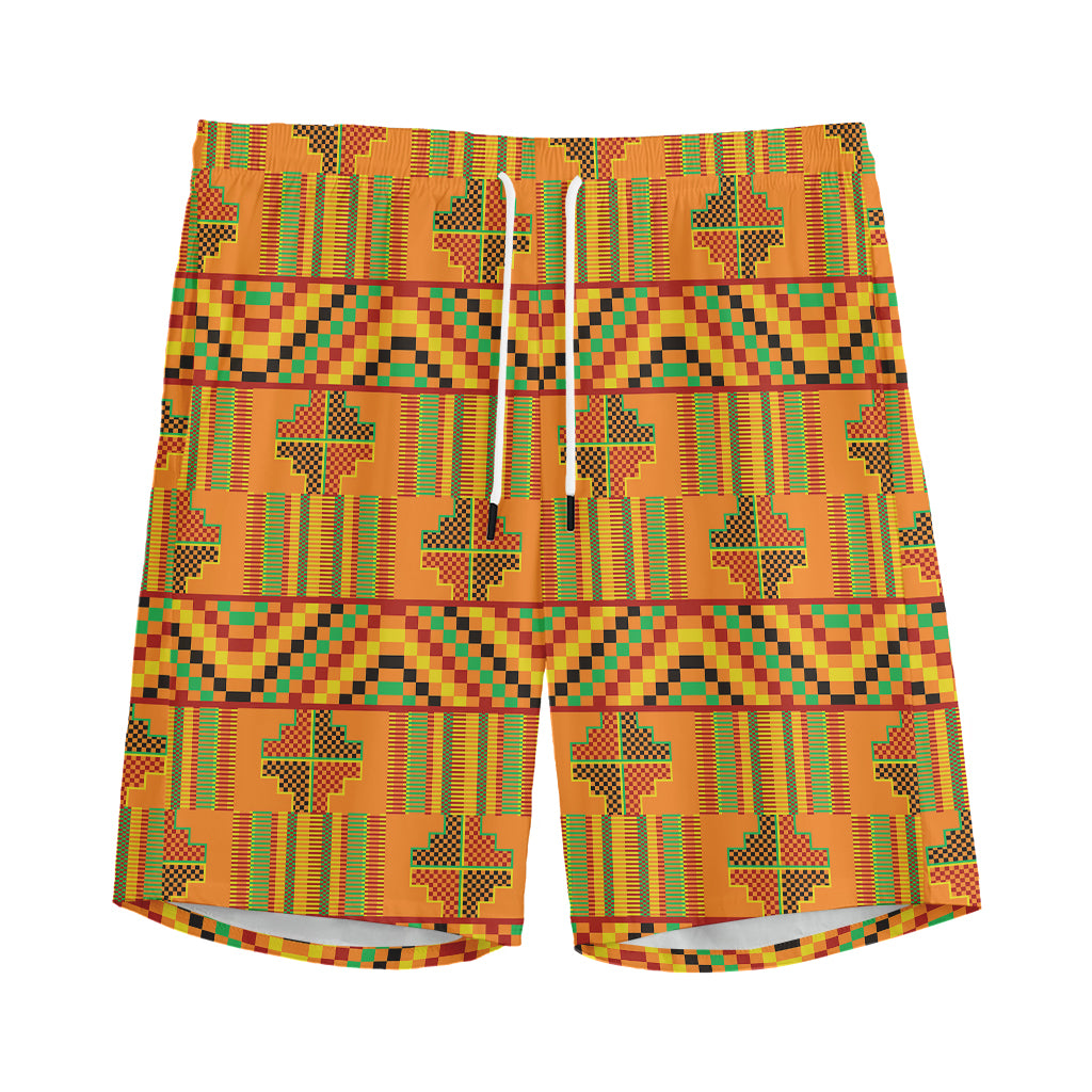 Bonwire Kente Pattern Print Men's Sports Shorts