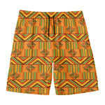 Bonwire Kente Pattern Print Men's Swim Trunks