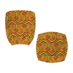 Bonwire Kente Pattern Print Office Chair Cover