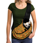Bonwire Kente Pattern Print Pet Sling Carrier
