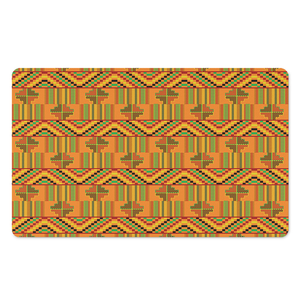 Bonwire Kente Pattern Print Polyester Doormat