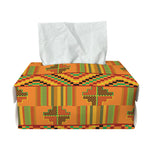 Bonwire Kente Pattern Print Rectangle Tissue Box Cover