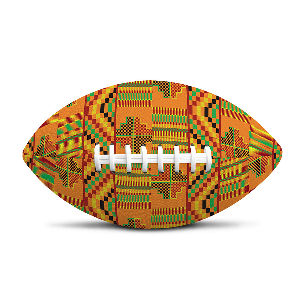 Bonwire Kente Pattern Print Rugby Ball