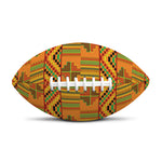Bonwire Kente Pattern Print Rugby Ball
