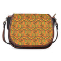 Bonwire Kente Pattern Print Saddle Bag