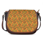 Bonwire Kente Pattern Print Saddle Bag