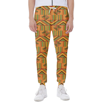 Bonwire Kente Pattern Print Scuba Joggers