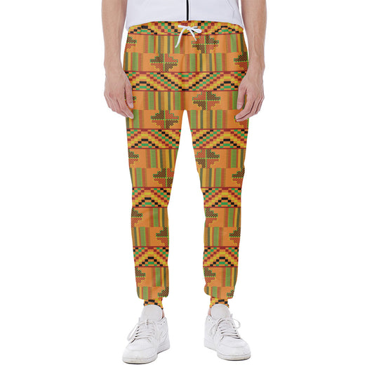 Bonwire Kente Pattern Print Scuba Joggers