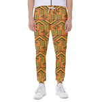 Bonwire Kente Pattern Print Scuba Joggers