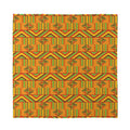 Bonwire Kente Pattern Print Silk Bandana