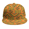 Bonwire Kente Pattern Print Snapback Cap