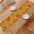 Bonwire Kente Pattern Print Table Runner