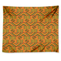 Bonwire Kente Pattern Print Tapestry
