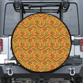 Bonwire Kente Pattern Print Tire Cover