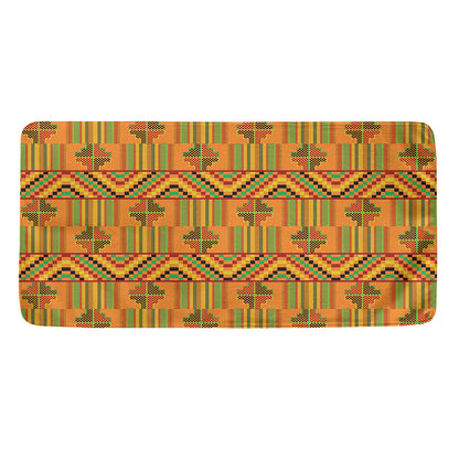 Bonwire Kente Pattern Print Towel