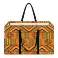 Bonwire Kente Pattern Print Utility Tote Bag